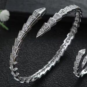 NEW  Serpent Snake Bone Serpenti  Silver Plated Trendy